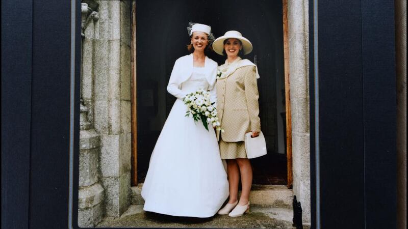 Family bonds: Corrinna Moore on her wedding day with her mother. Photograph: Brenda Fitzsimons