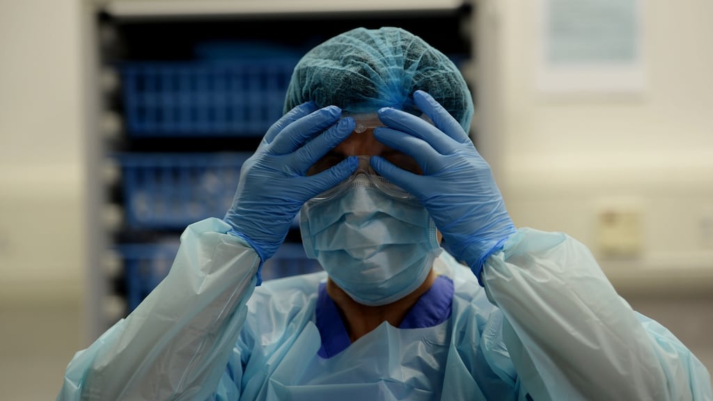 Medical staff  in the Covid emergency department at St Vincent’s hospital: the HSE spent €1 billion on PPE  rather than its usual €15 million budget in 2020. Photograph: Alan Betson