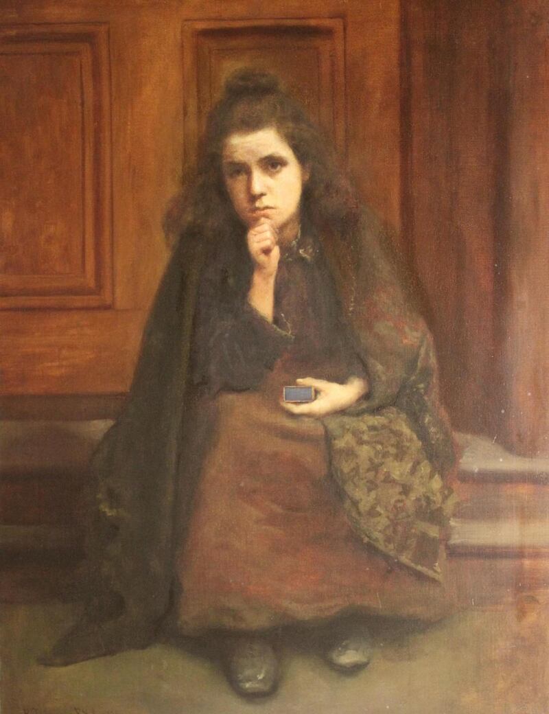Richard Thomas Moynan , ‘A Muted Appeal – The Little Match Girl’,  oil-on-canvas,  1895, €6,000-€9,000
