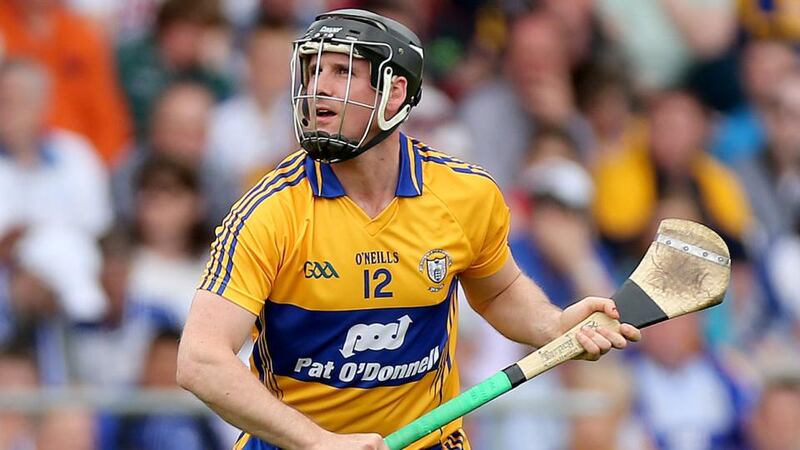 Clare’s Colin Ryan is happy to admit how much he learned about free-taking from former Clare player Jamesie O’Connor, who taught him when Ryan was a pupil at St Flannan’s College in Ennis. Photograph: James Crombie/Inpho