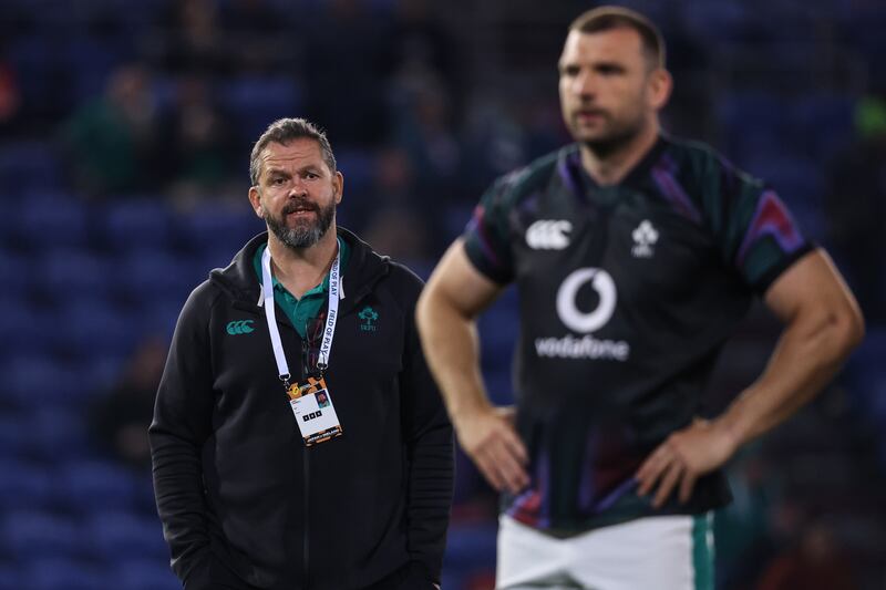 Andy Farrell: 'The lads are in fantastic spirits.'
Photograph: Ben Brady/Inpho
