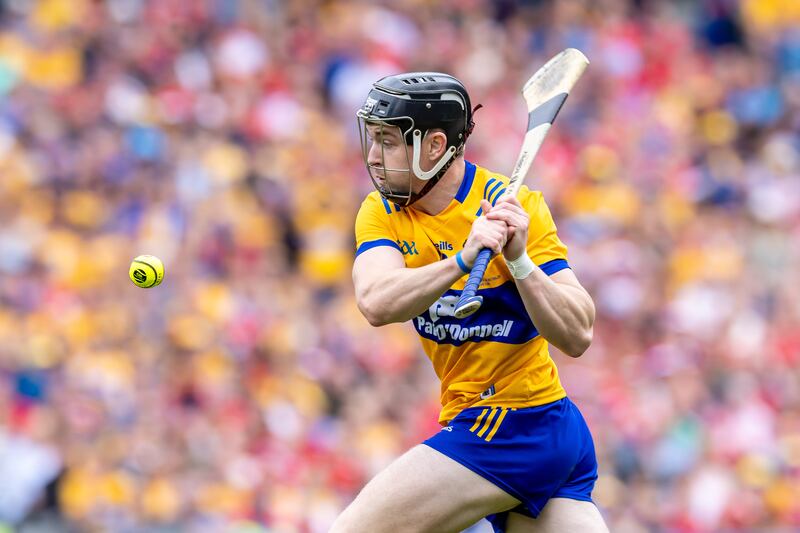 Tony Kelly will likely be a late call for Clare even though he is included in the published team. Photograph: Morgan Treacy/Inpho