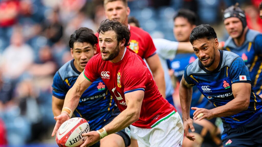 Robbie Henshaw will miss Wednesday’s Lions game due to a hamstring injury. Photograph: Billy Stickland/Inpho