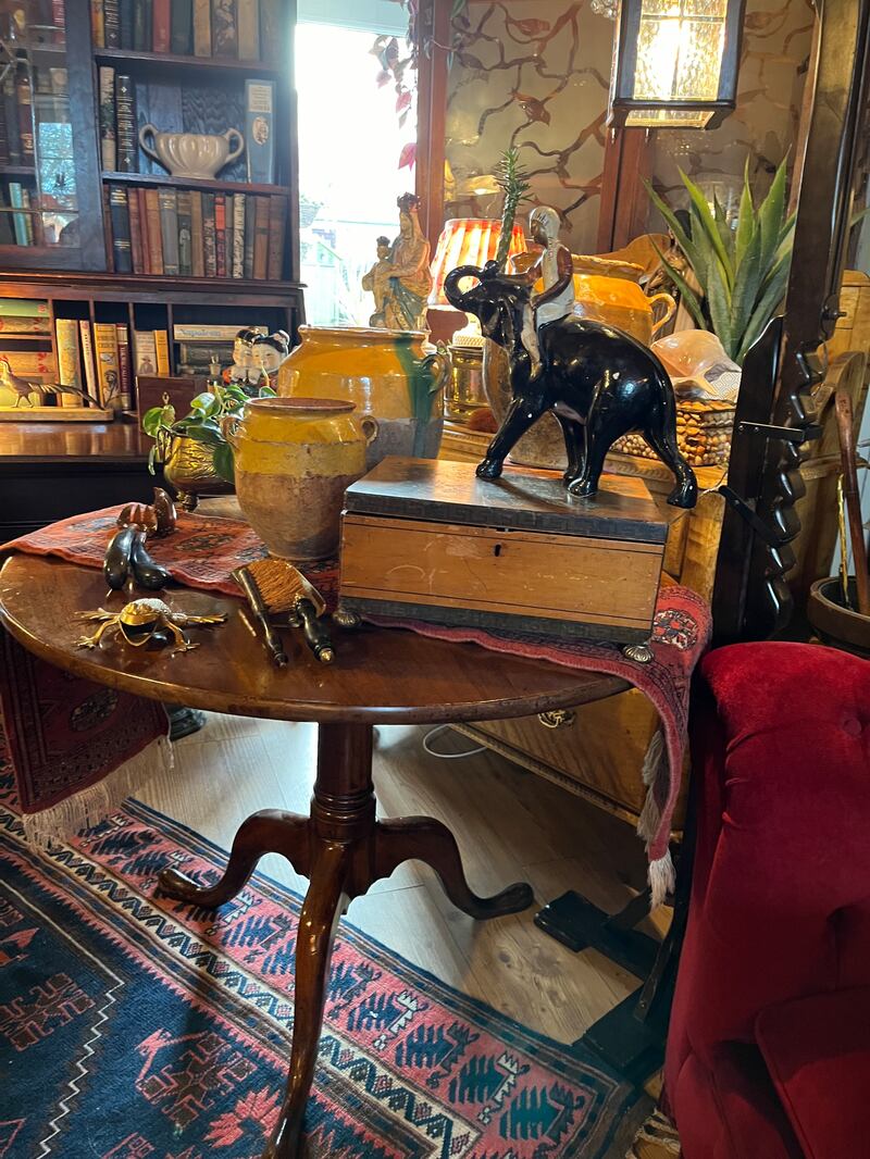 Vintage furniture in The Potting Shed