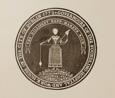 The logo of the Dublin Foundling Hospital.