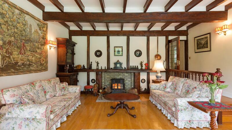 Rusheen is a 329sq m (3,433sq ft) lodge on Foxrock’s Westminster Road.