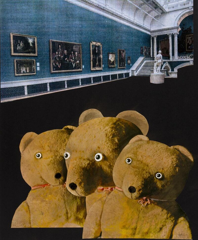 Tomi Ungerer, Collage, papier sur papier carton