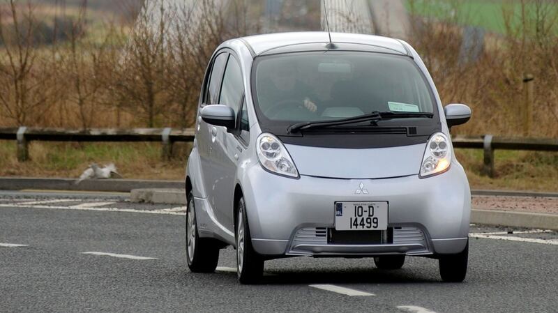 Mitsubishi’s iMiEV: Photograph: Photograph:  Barry Cronin