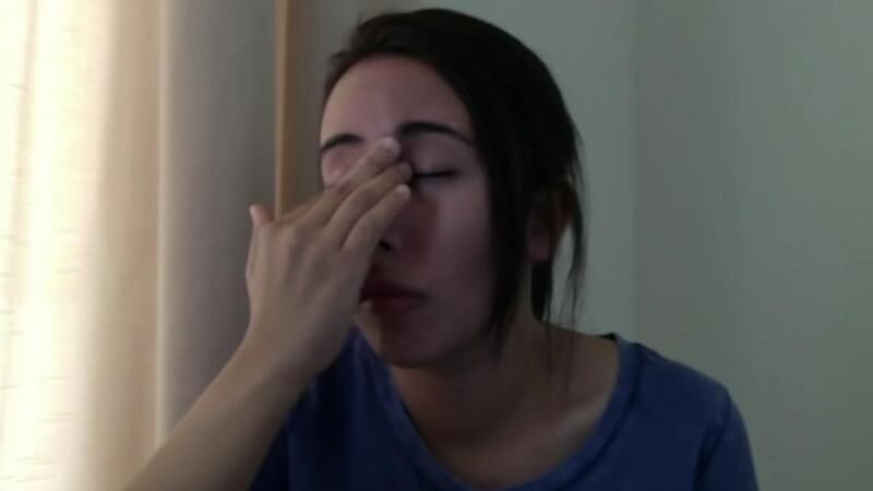 Escape attempt: Princess Latifa in the video she made about her life. Photograph: Princess Latifa/YouTube