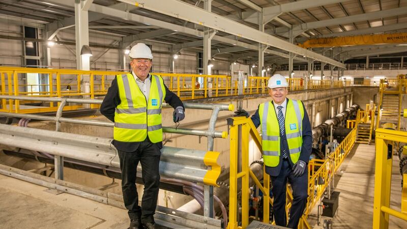 Minister for Housing, Local Government and Heritage, Darragh O’Brien and Managing Director of Irish Water Niall Gleeson. Photograph: Naoise Culhane