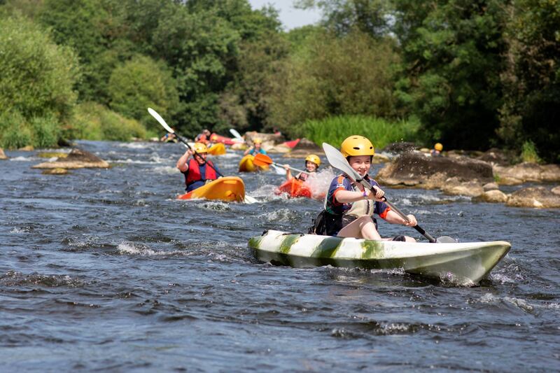 The peaceful waters of the Barrow in Co Carlow are perfect for family-friendly paddling adventures