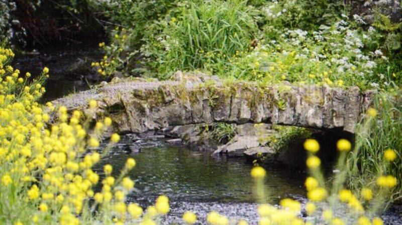 Con O’Neill’s  humpbacked stone footbridge in The Hollow in east Belfast