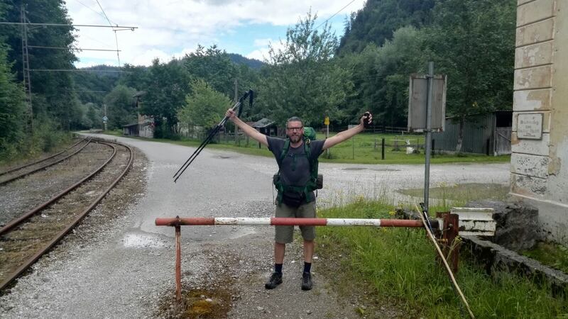The walkers experienced a soft border crossing into Germany