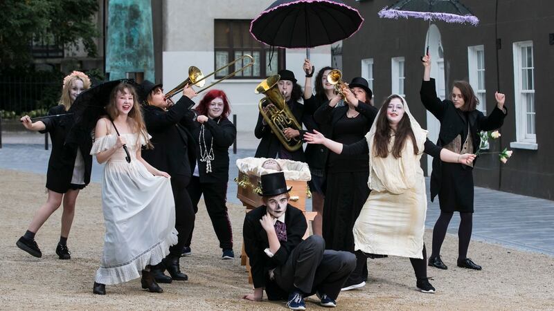 Members of the Waterford Youth Arts who will perform at this year’s Imagine Arts Festival. Photograph: Patrick Browne