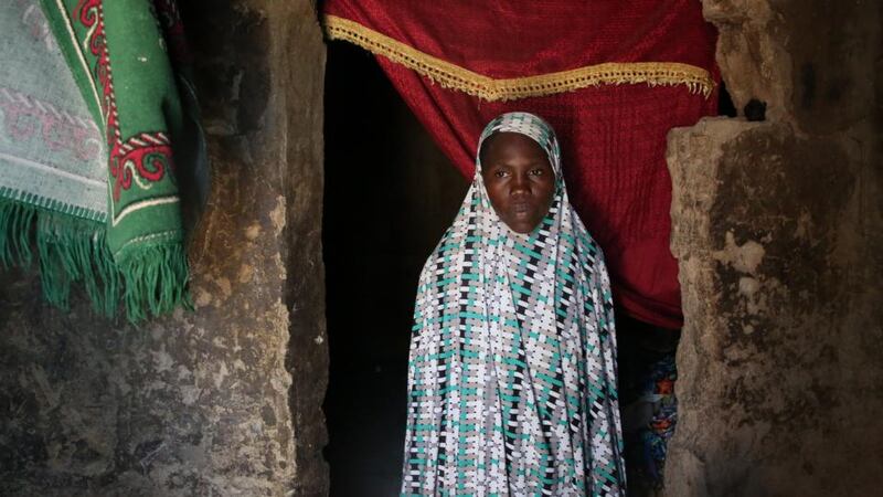 Fanna Mohammad who was recently reunited with her two sons after they were released from Nigerian military detention in Giwa Barracks, Maiduguri. Photograph: Sally Hayden
