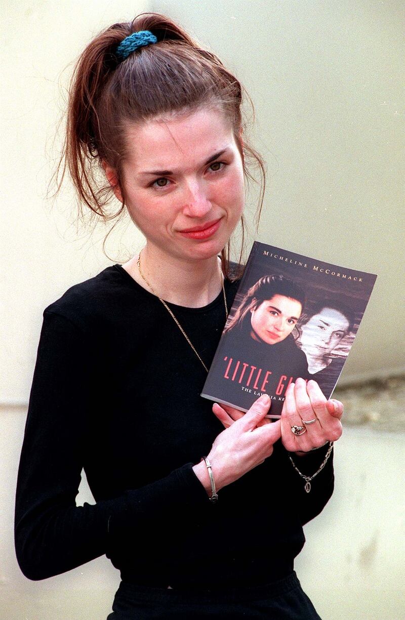 Lavinia at the 1997 book launch of ‘Little Girl: The Lavinia Kerwick Story’, by Micheline McCormack, when she was suffering from anorexia nervosa