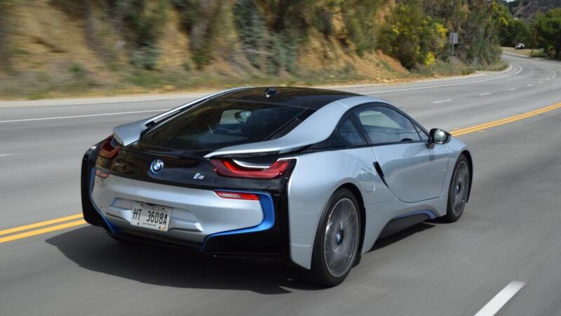 BMW i8 Hybrid sports car: Aiming to match performance of a Porsche with the fuel efficiency of a Prius