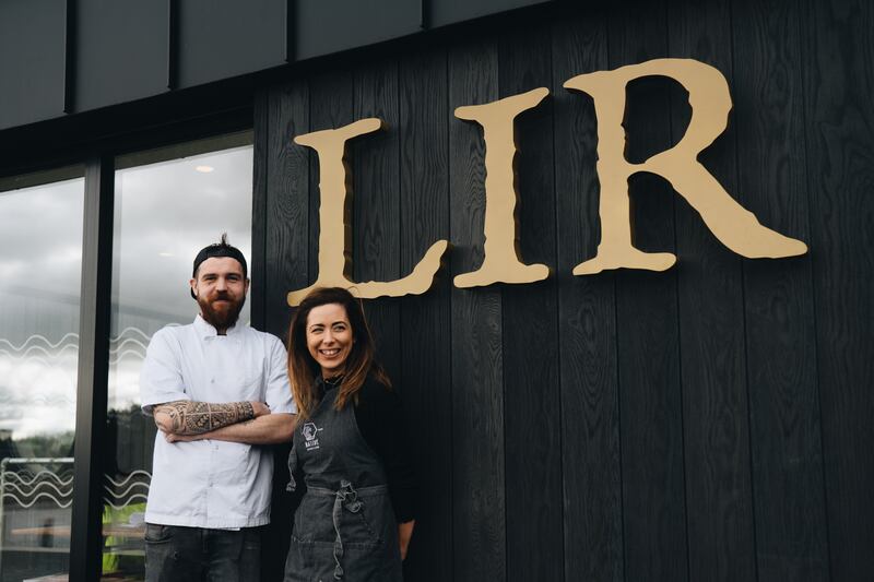Stevie and Rebekah McCarry, whose new restaurant Lir overlooks the Bann in Coleraine