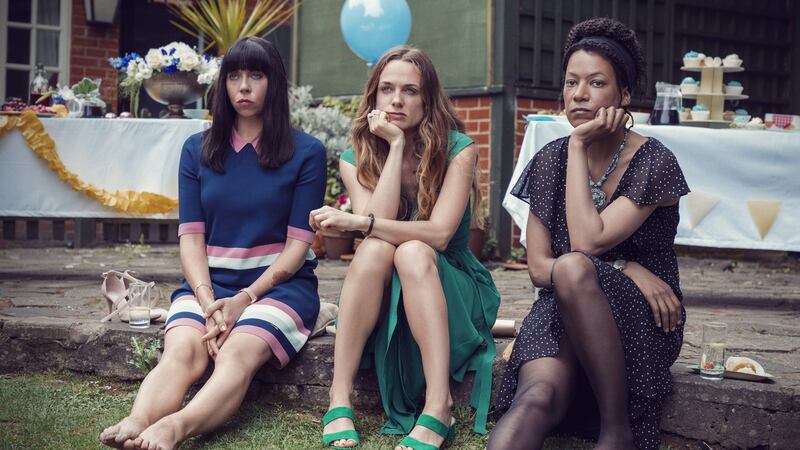 Eileen Walsh,  Condon and Nina Sosnaya in Women on the Verge