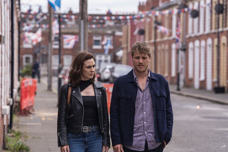 Róisín Gallagher and Johnny Flynn in The Lovers