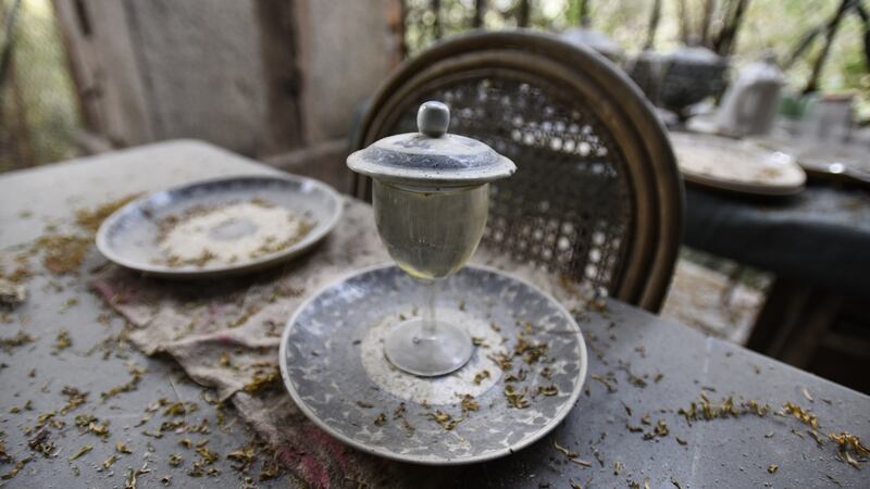 Belongings on a table at the Malcha Mahal after Prince Cyrus’s death in 2017. Photograph: Sanchit Khanna/Hindustan Times via Getty Images