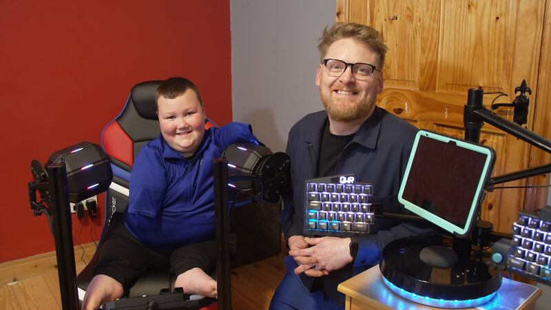Daire Gorman with expert Trevor Vaugh