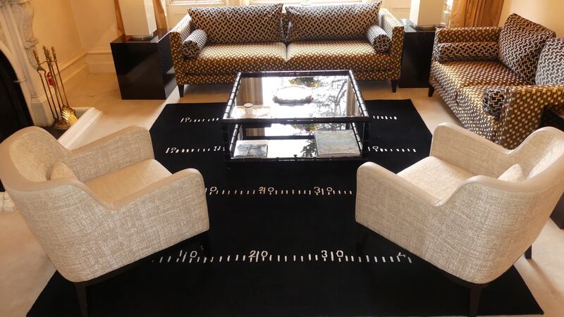 Black Board, a rug by Eileen Gray at the French embassy in Dublin.