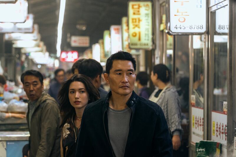 Reina Hardesty and Daniel Dae Kim in Butterfly. Photograph: Juhan Noh/Prime Video/© Amazon Content Services LLC
