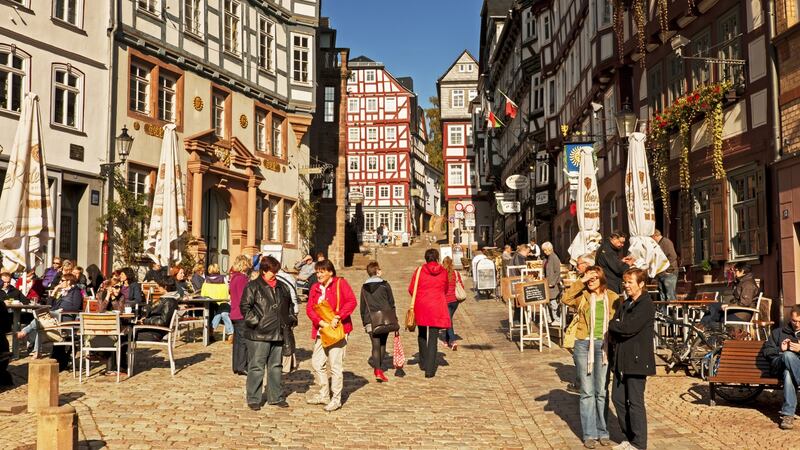 Marburg’s beautiful half-timbered houses.