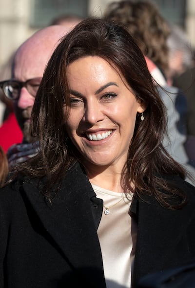 Jennifer Carroll MacNeill TD  Minister of State at the Department of Finance pictured this morning at the funeral of former Minister for Education, Niamh Bhreathnach at St. John the Baptist Church, Blackrock. Photograph: Colin Keegan, Collins Dublin