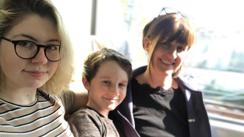 ‘I decided not to go with a creche, mainly out of guilt’: Lisa Wilkinson (right) with Tuilelaith and Seán