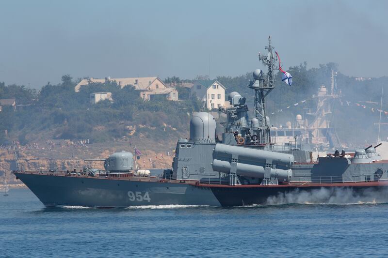  Explosive marine drones recently sank Russia’s Ivanovets warship on the coast of occupied Crimea. Photograph: Alamy/PA