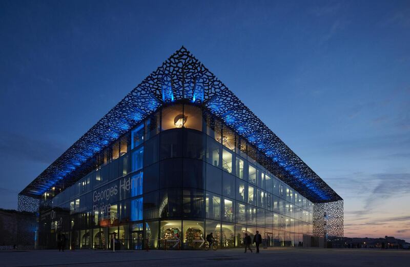 The Museum of European and Mediterranean Civilisations, MuCEM, in Marseille, France. Photograph: Andy Haslam/The New York Times