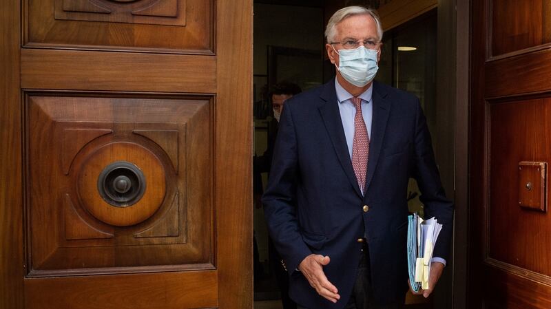 Usually controlled, the EU’s chief negotiator Michel Barnier, let his cool slip in meetings as he prepared to travel to London.   Photograph:  Leon Neal/Getty Images