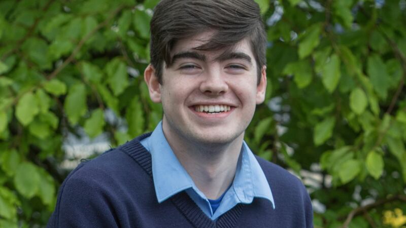 Dylan Donegan, a Leaving Cert student at Carndonagh Community School. Photograph: North West Newspix