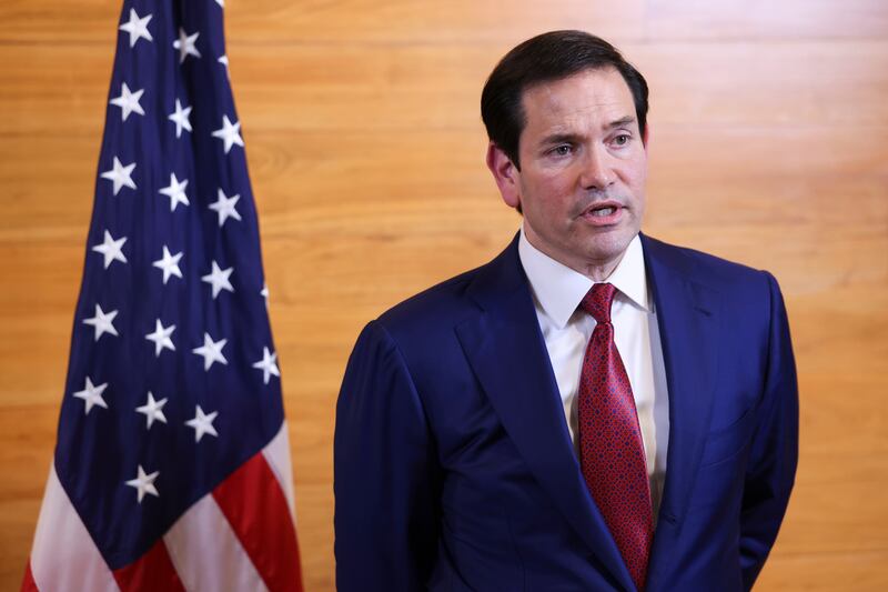 US secretary of state Marco Rubio. Photograph: Jonathan Ernst/Pool photo via AP