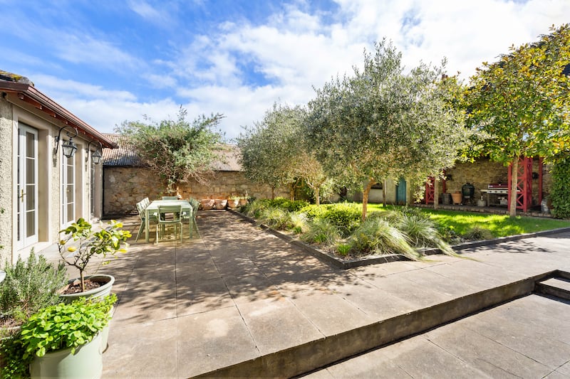 Rear courtyard