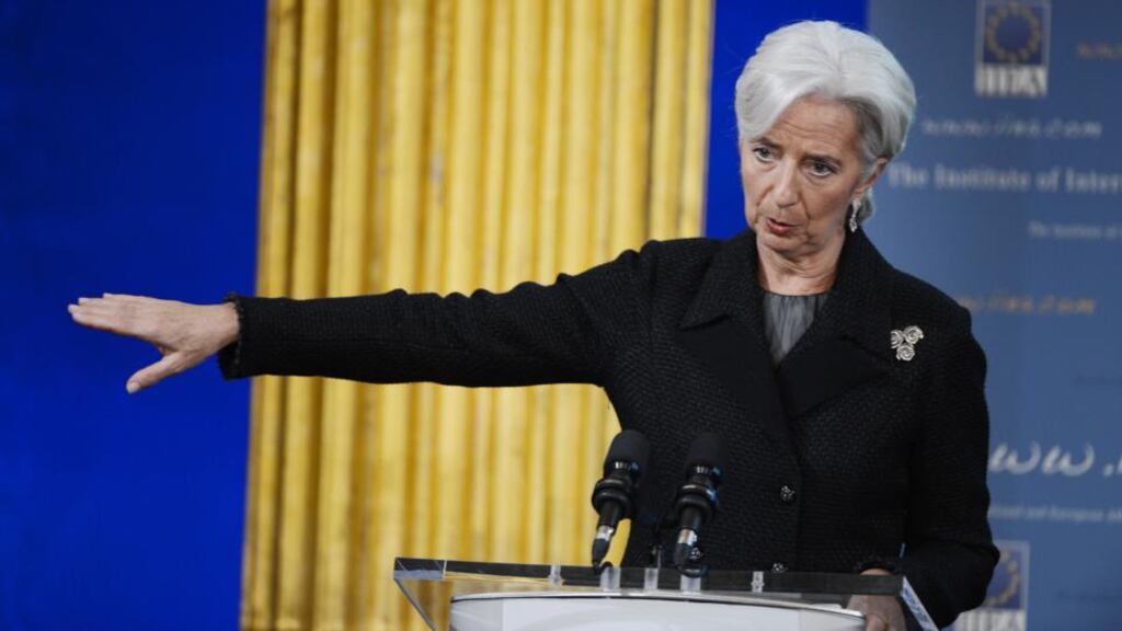 In its recent review of Ireland, the International Monetary Fund, headed by Christine Lagarde, emphasised the need to strengthen market confidence in banks and to restore the creditworthiness of viable small and medium enterprises. Photograph: Alan Betson