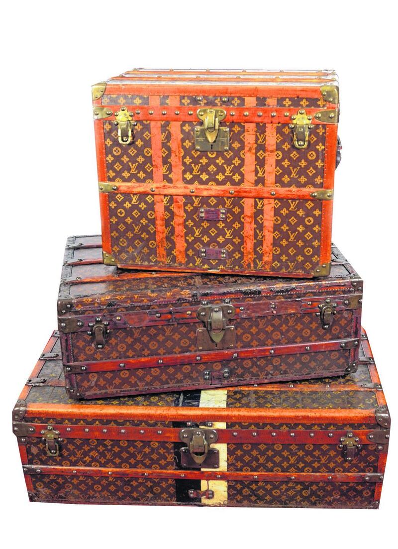 Lots 443, 444 and 445: Louis Vuitton Canvas Steamer Trunks owned by Mike Todd, €2,000-€3,000, Sheppard’s