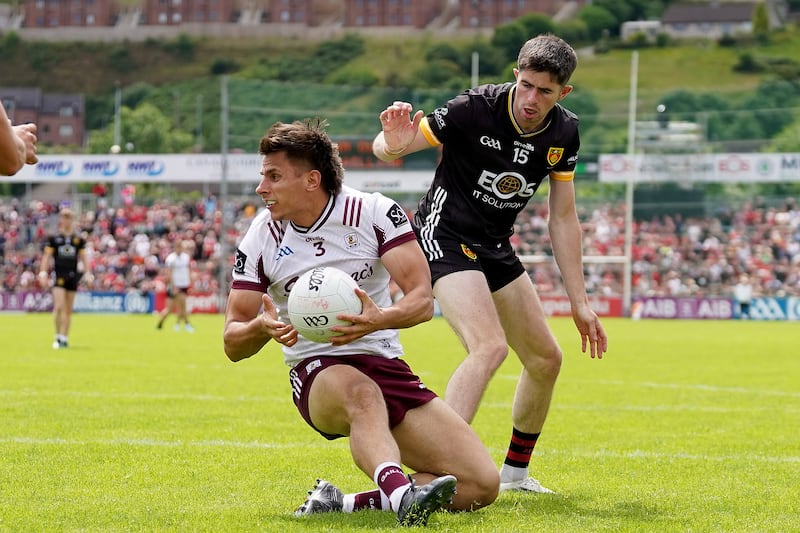 Seán Fitzgerald in action for Galway. Photograph: James Lawlor/Inpho