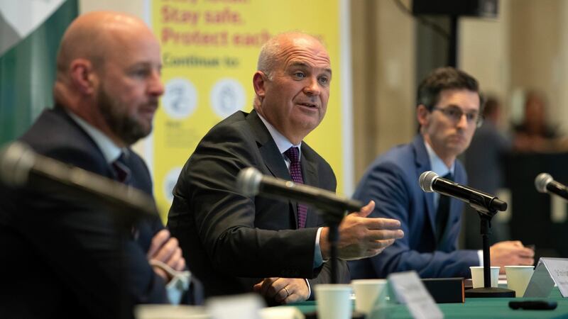Tony Holohan said he felt ‘genuine trepidation’ ahead of outlining the first round of major pandemic restrictions to government. File photograph: Colin Keegan/Collins Dublin