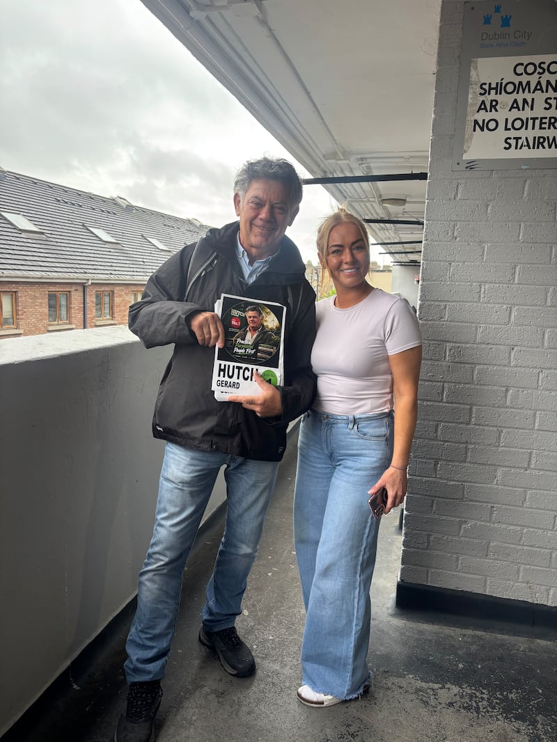 Gerry Hutch meets Lisa Doyle at Belvedere Court.