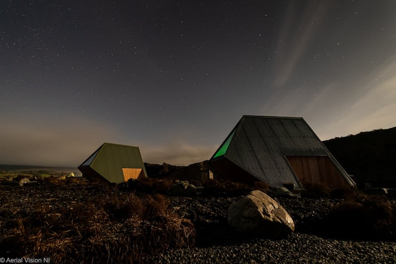 Sperrin View Glamping, Co Tyrone. Photograph: Aerial Vision