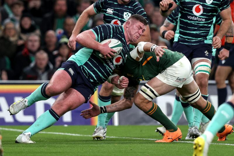 Furlong picked up an ankle injury against South Africa but is fit to take on Fiji. Photograph: Morgan Treacy/Inpho