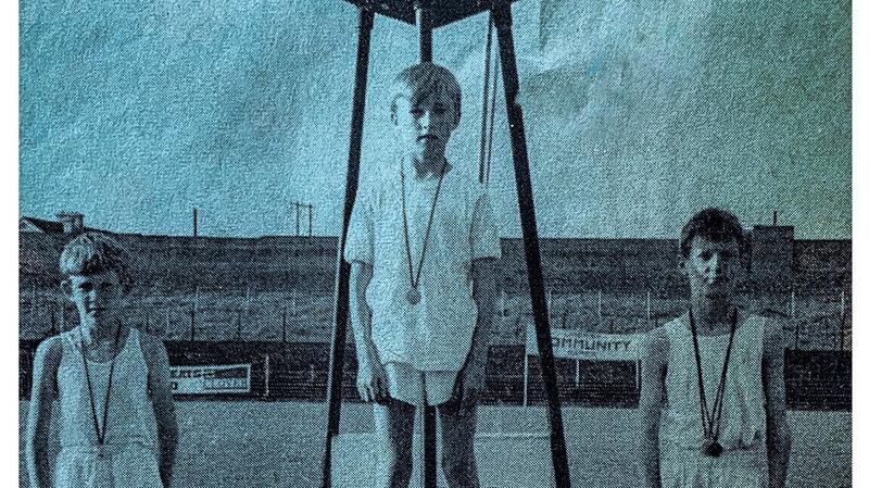 Frank O’Meara after winning the Community Games U-12 400m in 1971