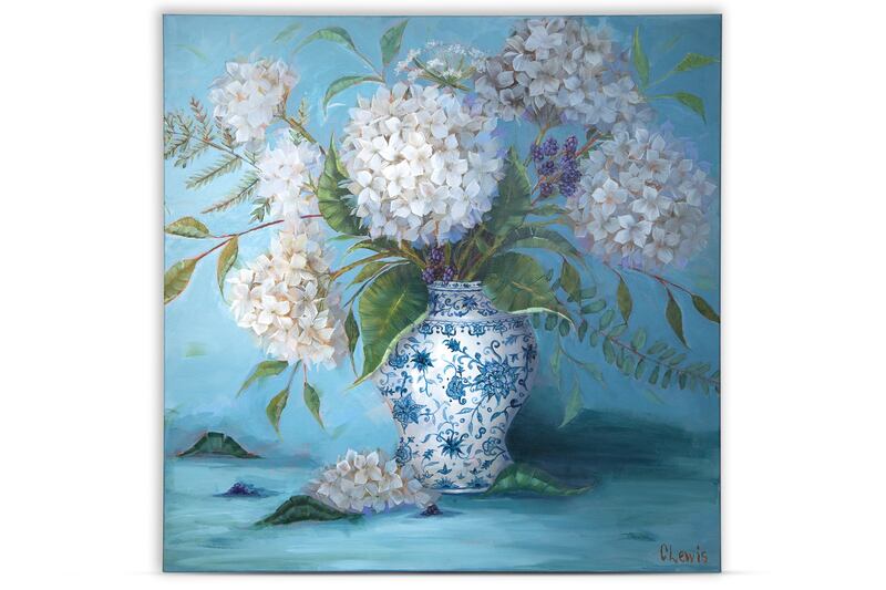 Storytelling by Canadian-born, Ireland-based artist Cathy Lewis (€750-€950) at O'Reilly's Modern and Contemporary Irish Art online auction