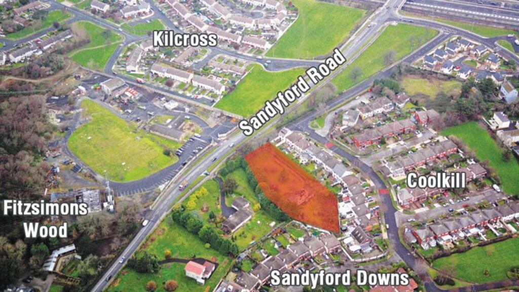 The site at Cul Cuille on Sandyford Road in Sandyford