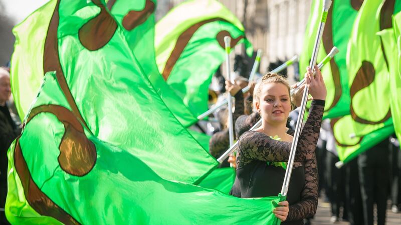 More than  500,000 spectators are anticipated in Dublin city  for the main national parade. Photograph: Dominic Lipinski/PA Wire