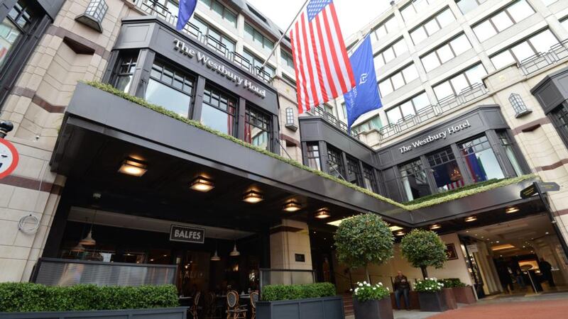 The Westbury Hotel in Dublin, name best hotel in Ireland at the Condé Nast Traveller Reader Choice Awards 2020. Photograph: Dara Mac Dónaill