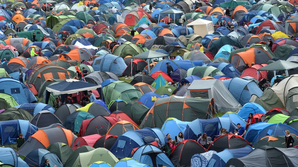 Campers at Electric Picnic,  Stradbally Co Laois.Photograph: Brenda Fitzsimons